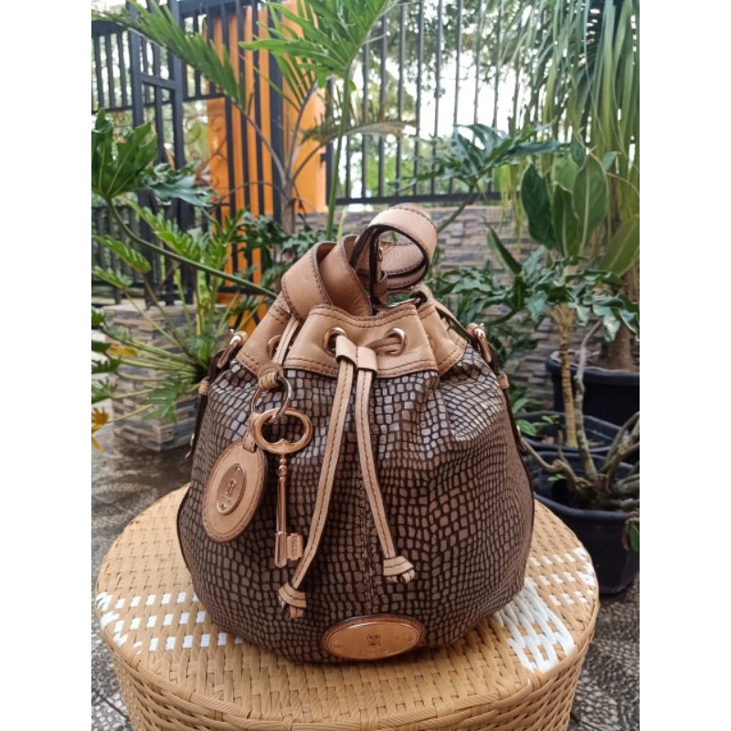 TAS WANITA FOSSIL SERUT SNAKE PRELOVED