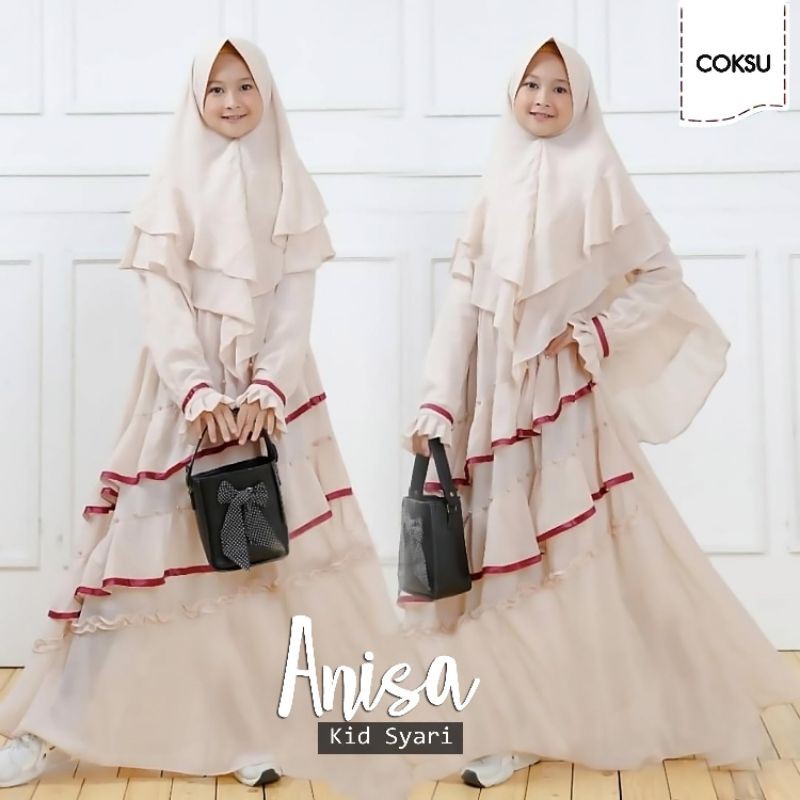 Baju Gamis Anak perempuan Umur 4 5 6 7 8 9Tahun Baju Gamis Anak Perempuan  Murah Import anisa kid jc