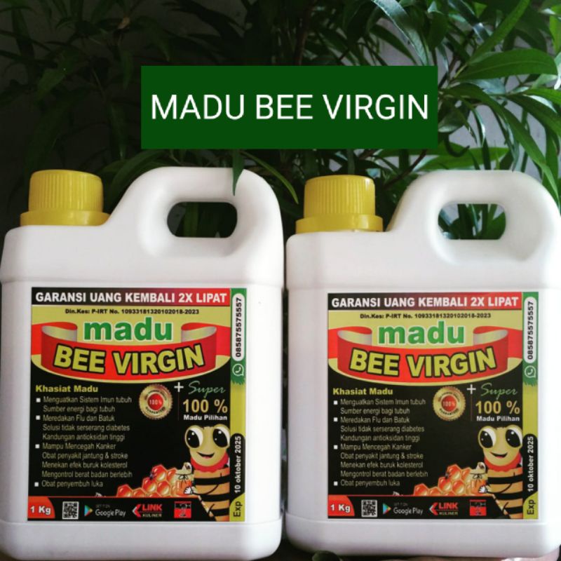 

MADU MURNI BEE VIRGIN 1LITER / MADU ASLI / BEE VIRGIN PURE HONEY