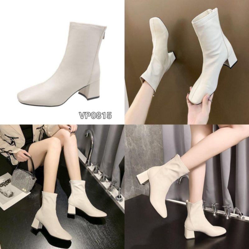 FHS Boots High Block Girly Casual Shoes Import Vp0815