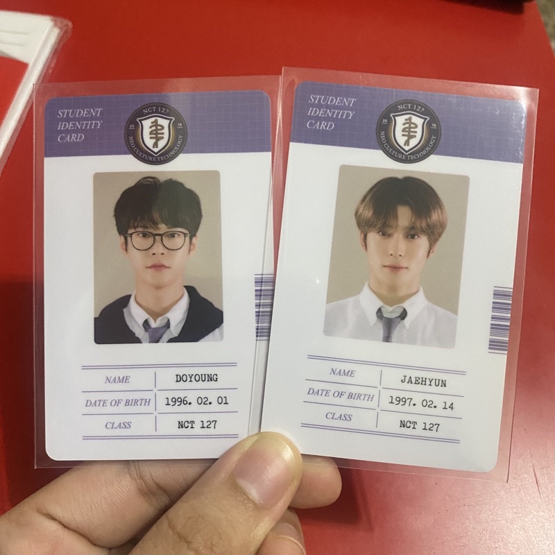 ID CARD B2S JAEHYUN DOYOUNG NCT BACK TO SCHOOL