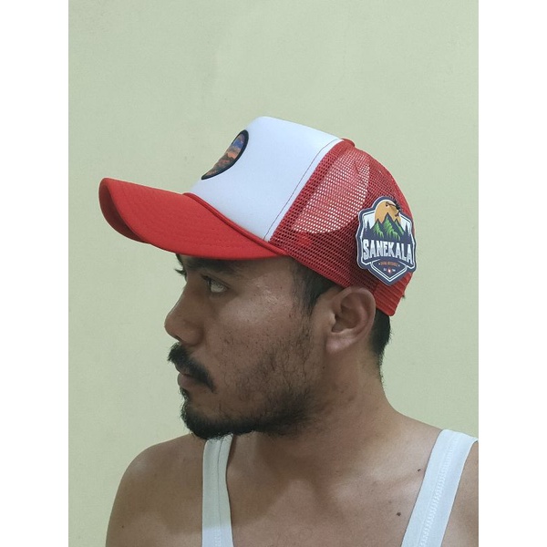 Sanekala.id Topi Trucker Baseball Premium Motif Gunung Free Box