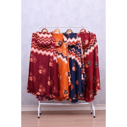 Mukena Dewasa Rayon Bali Rempel - Motif Brown Sugar