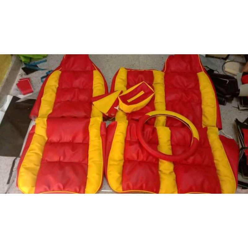 Sarung jok mobil truk Canter/Ragasa (motif full soffa)