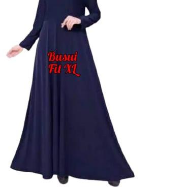 ♫ Gamis Wanita Jersey Polos hitam Jumbo busui bahan tebal simple terbaru Ori JM01 syari ◌