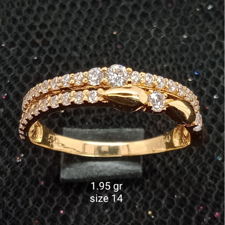 Cincin Emas 17 K - 1.95 gr Kadar 750 - 2175