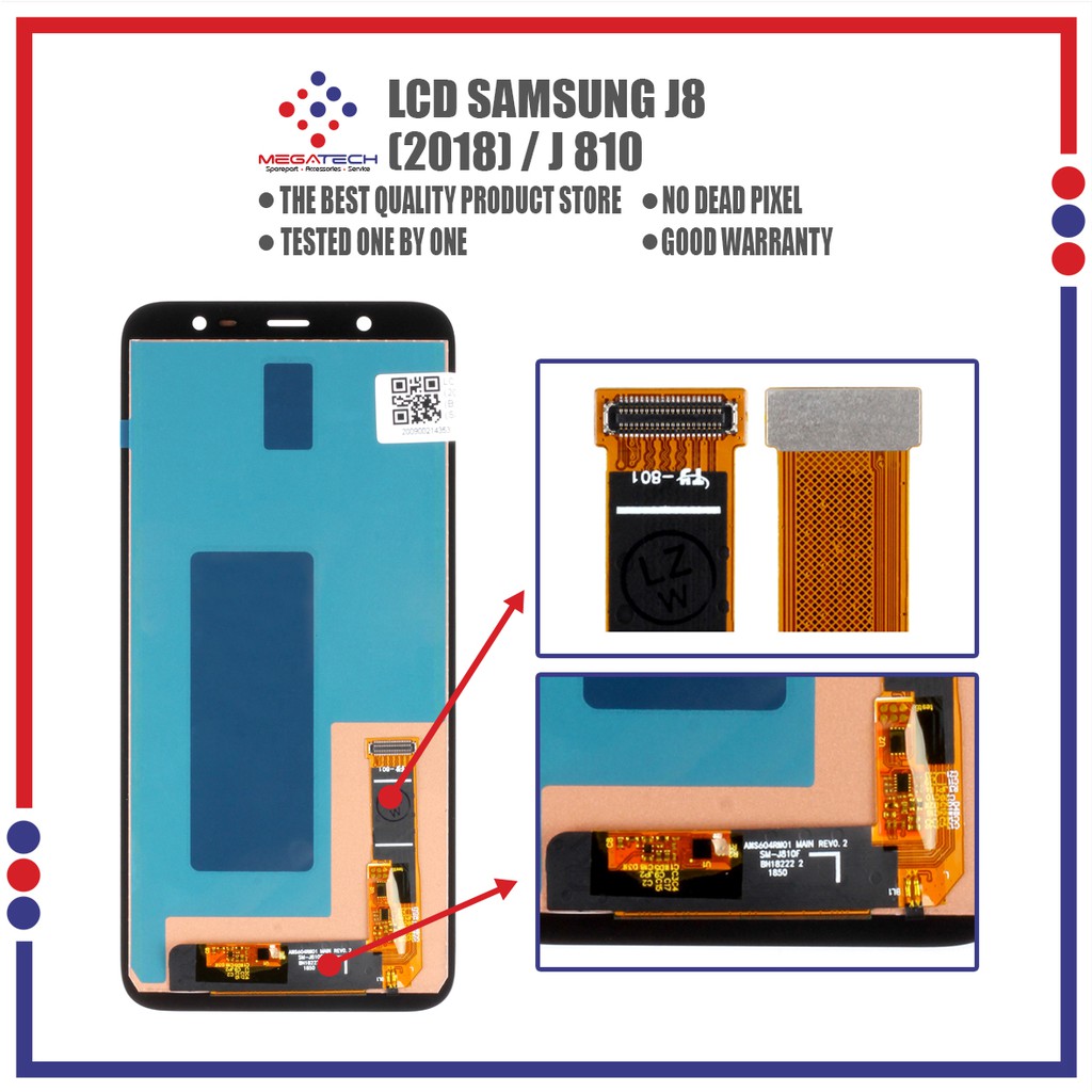 LCD Samsung J8 (2018) / J810 Fullset Touchscreen - Incell