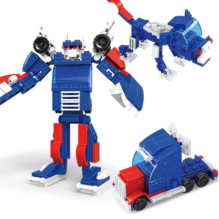 Wow Murah Meriah.. Lego Transformer Mainan Balok Edukasi Karakter Kartun Mainan Balok DIY 3D Puzzle 