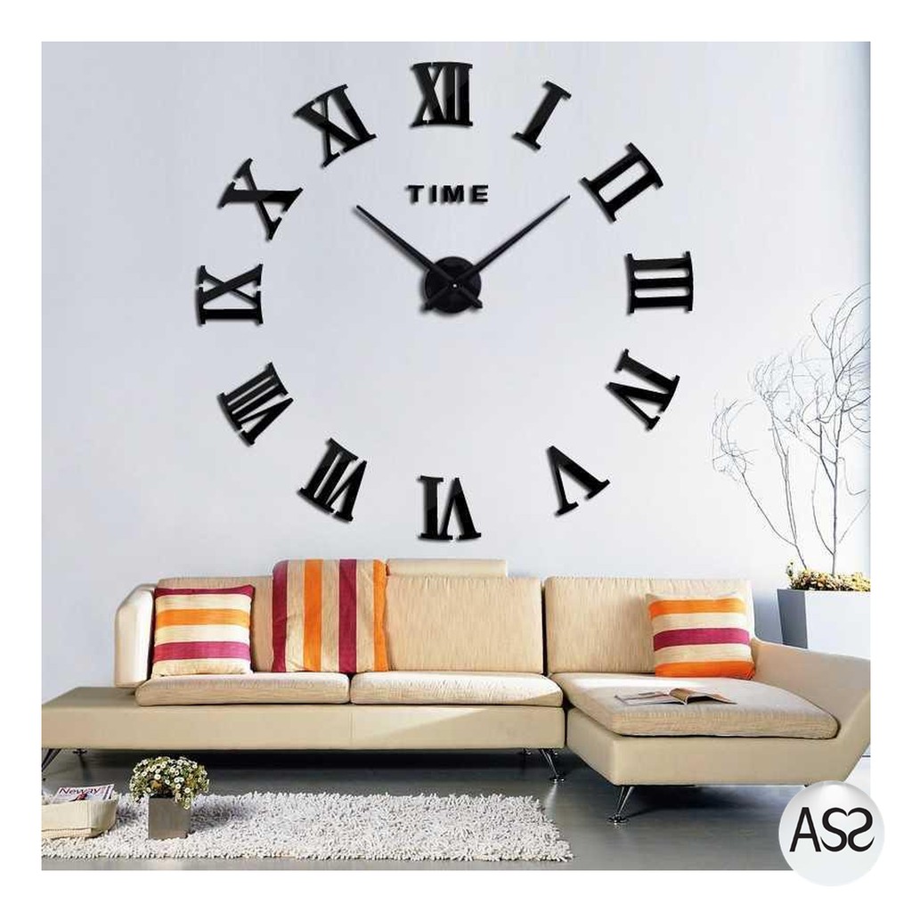 ASS Shop - Jam Dinding Besar DIY Giant Wall Clock Quartz 80-130cm - DIY-106