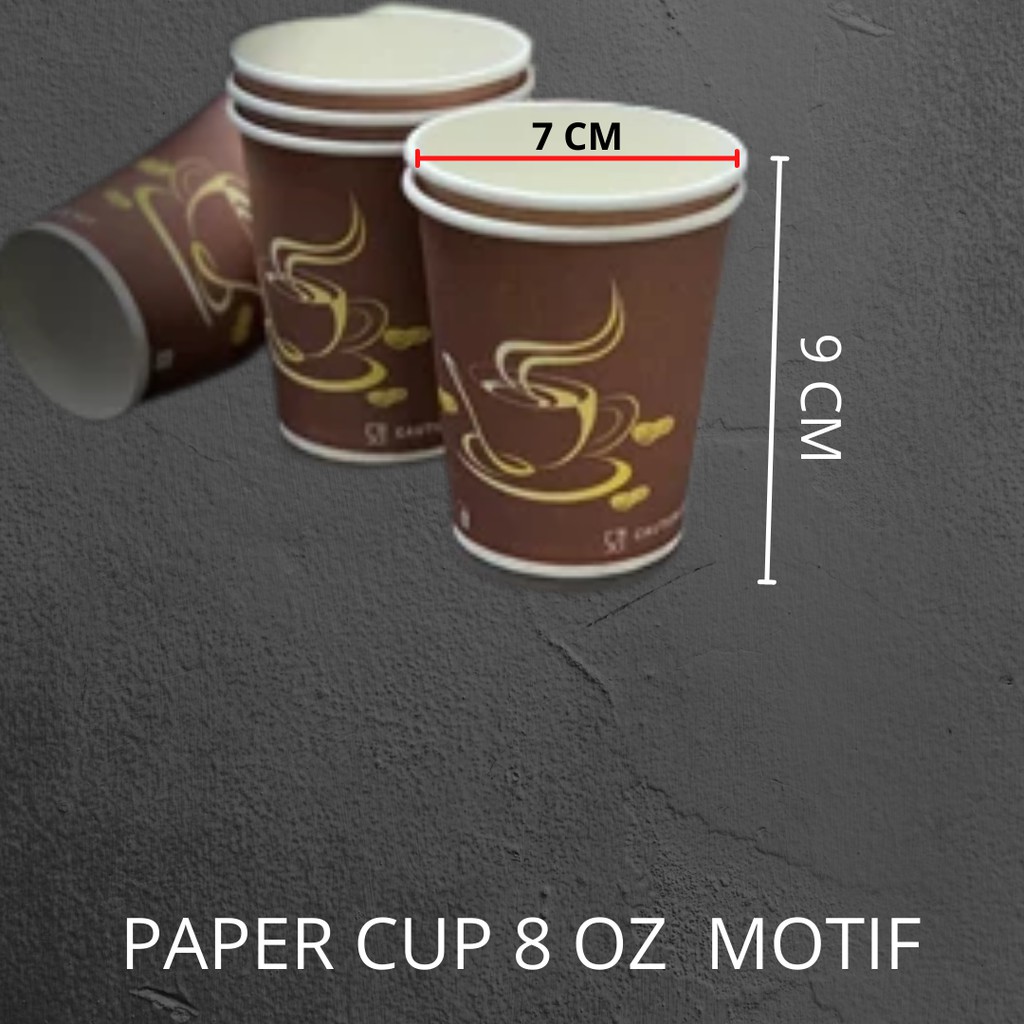 Harga Gelas Untuk Kopi Dari Kertas Gelas Paper Cup 8 Oz Gelas Sekali Pakai Cocok Untuk Kopi Dan 7701