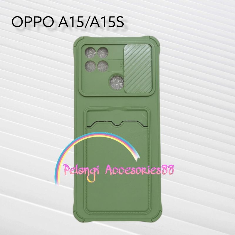 CASE OPPO A15 / A15S CASE SOFTCASE SLEDING WARNA WARNI