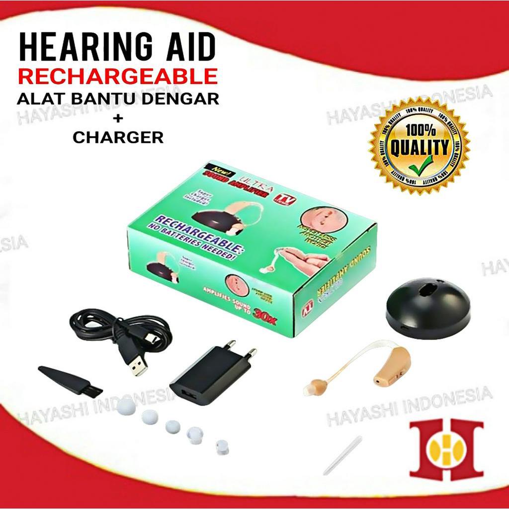 Alat Bantu Dengar Bisa di Cas Rechargeable Hearing Aid