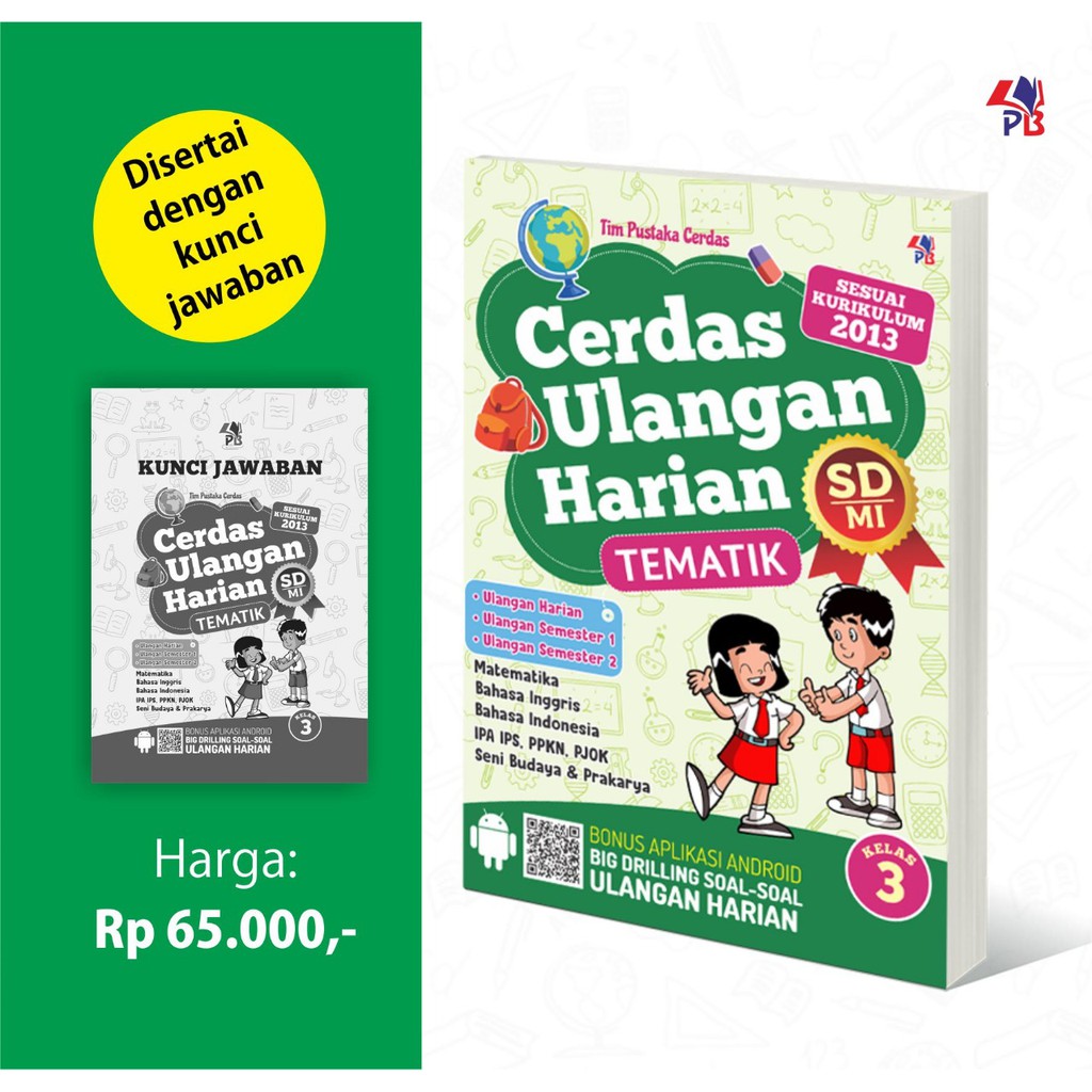 BUKU ULANGAN HARIAN: Cerdas Ulangan Harian Tematik Kelas 3 SD/MI BEST SELLER