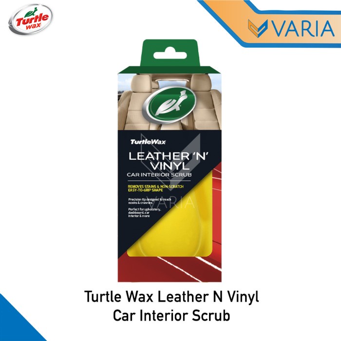 Turtle Wax Leather N Vinyl Car Interior Micro Scrub Spon Pembersih Jok