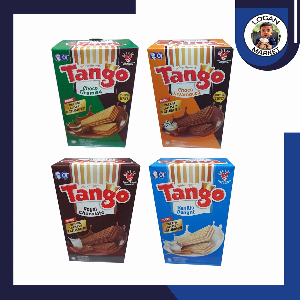 Tango Wafer Box Isi 20Pcs 20 Pcs Coklat Javamocca Strawberry Tiramisu Vanila