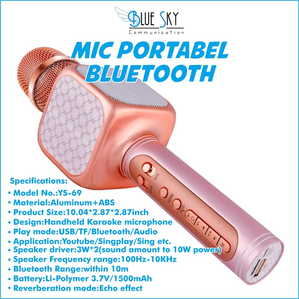 MIC PORTABLE BLUETOOTH YS-69