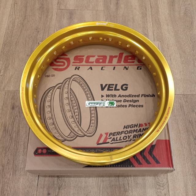 VELG 17-350 MT SCARLET HOLE-36 GOLD