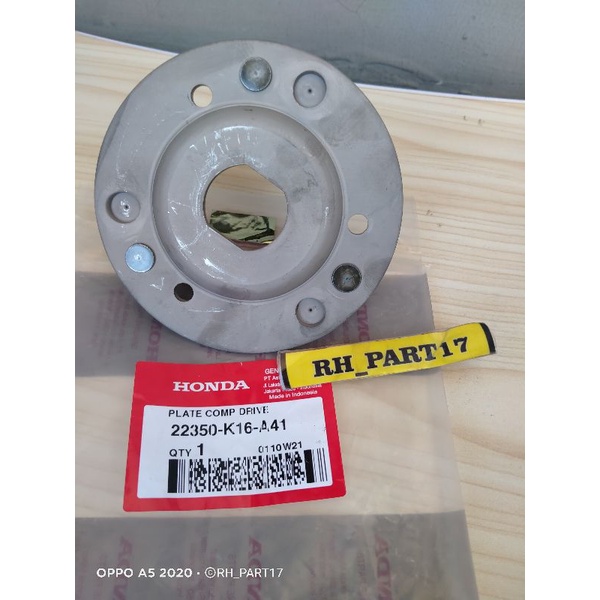 PLAT CONE DRIVE/22350K16A4/PLAT DUDUKAN KAMPAS GANDA BEAT ESP K81/SCOOPY ESP K26