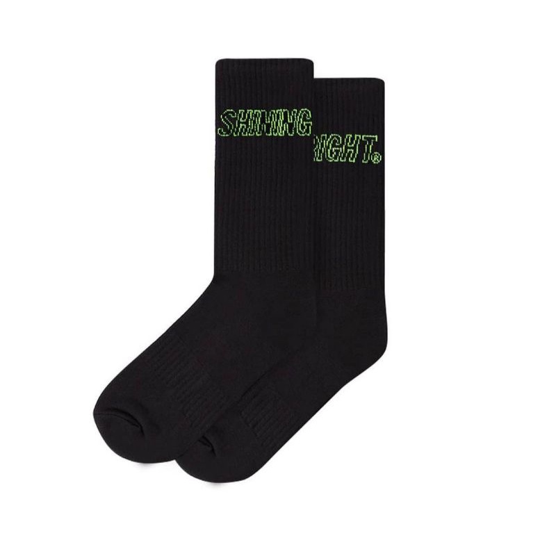 SHINING BRIGHT SOCKS | KAOS KAKI ORIGINAL | BLACK