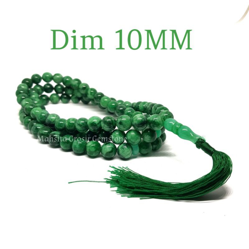 TASBIH BATU GIOK THAILAND 10MM ORIGINAL STONE