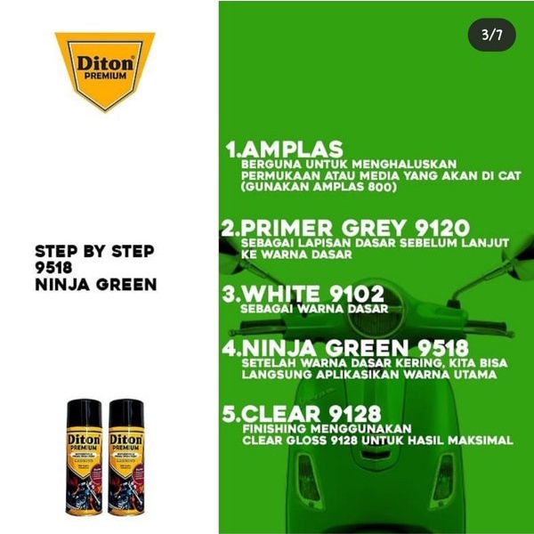 DITON PREMIUM / NINJA GREEN 9518 / CAT SEMPROT