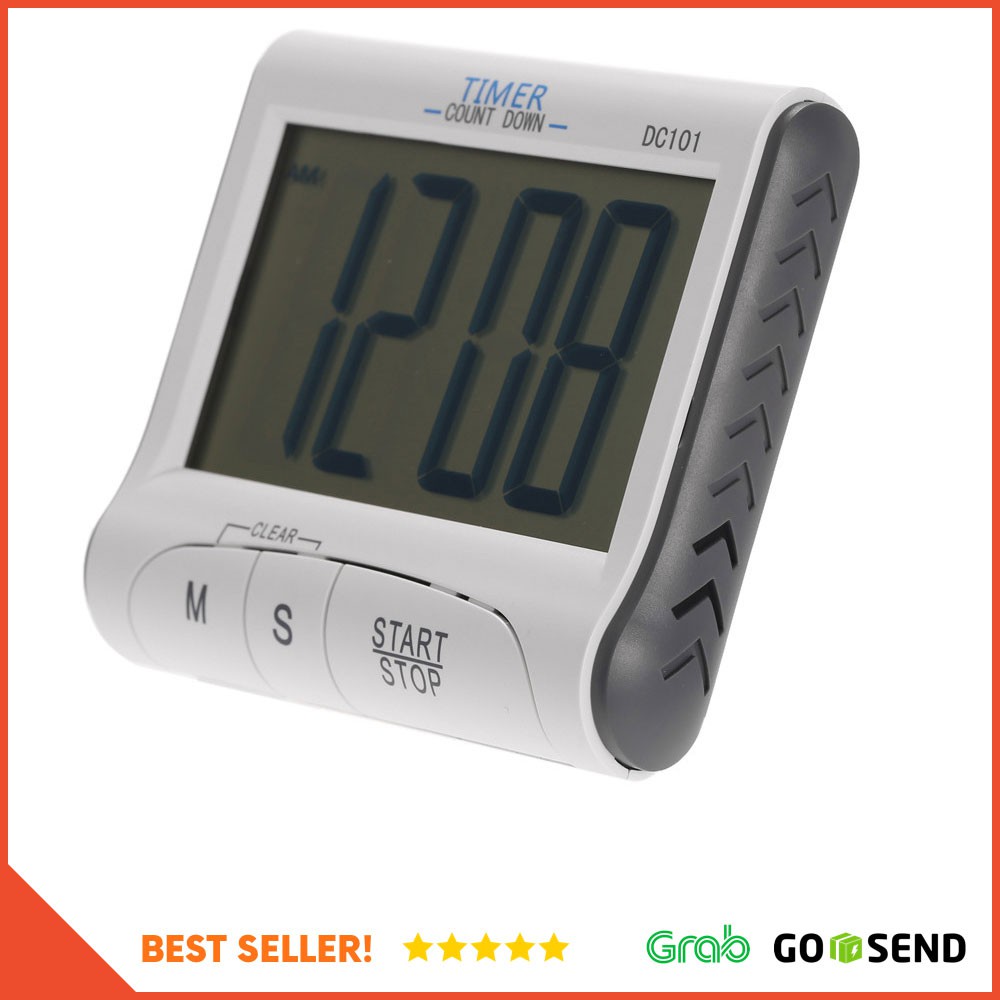 Timer Masak Dapur LCD Digital Count Down - DC101 - White