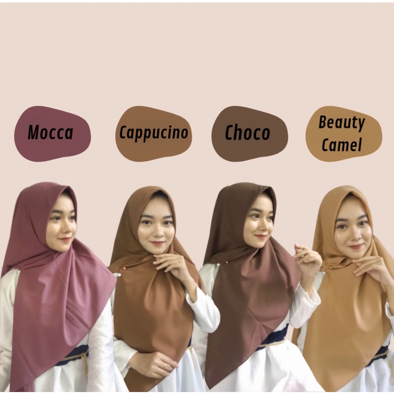 Jilbab Segiempat Diamond Syari Kemas Pouch Exclusive Wangi