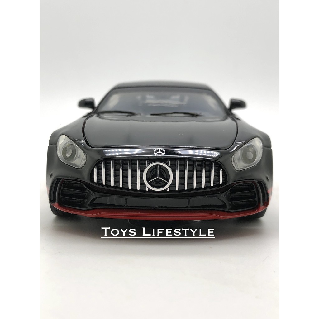 Miniauto Diecast - Mercedes Benz AMG GTR Skala 1:32 (Garis Merah)