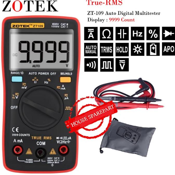 AVOMETER DIGITAL ZOTEK ZT109 / MULTITESTER DIGITAL ZT109 ORIGINAL hpart33 Kualitas Baik