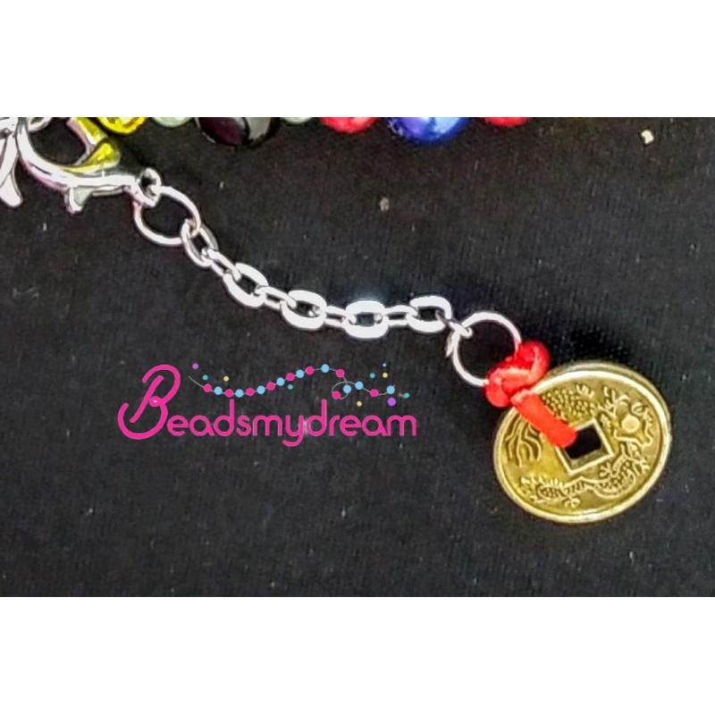 Extra Charm Tassel dll KLIK INI sudah dengan pengait dan rantai charm glass bead bola kaca glitter