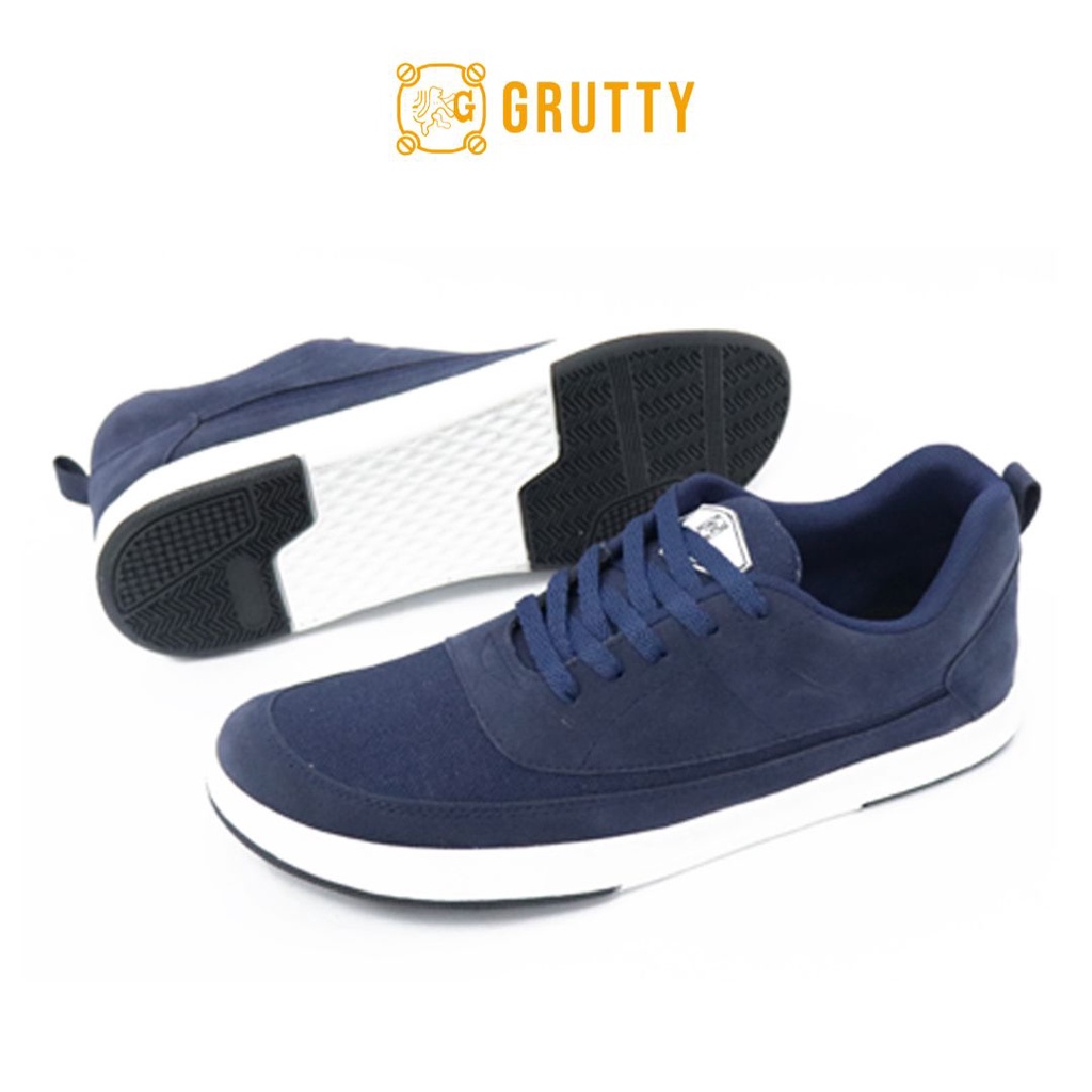 Grutty Sepatu Pria Sneakers Kasual Trendy Terbaru Original Grutty Nyaman Dipakai Model Tali