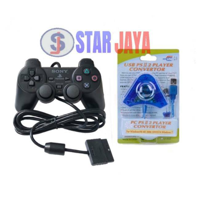 Paket stik ps2 op + converter stik ps2