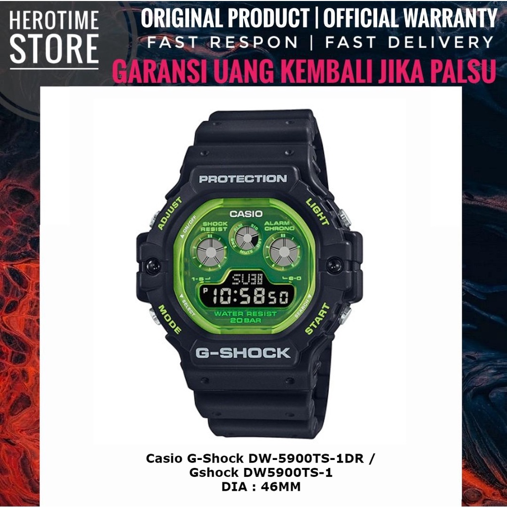 Casio G-Shock DW-5900TS-1DR / Gshock DW5900TS-1 Jam Tangan Digital Pria Garansi Resmi ORIGINAL