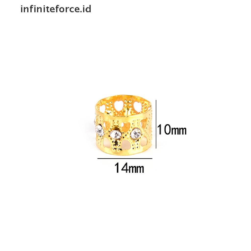 Infiniteforce.id 10pcs / Set Klip Rambut Kepang Gimbal