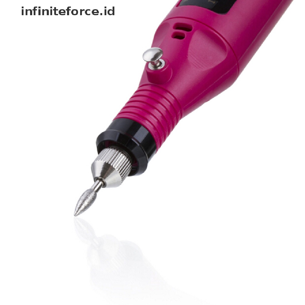 Infiniteforce.id Alat Kikir Kuku Elektrik Portable Bahan Akrilik Untuk Manicure / Pedicure