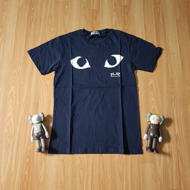 Tshirt play cdg eye black premium kaos play cdg murah