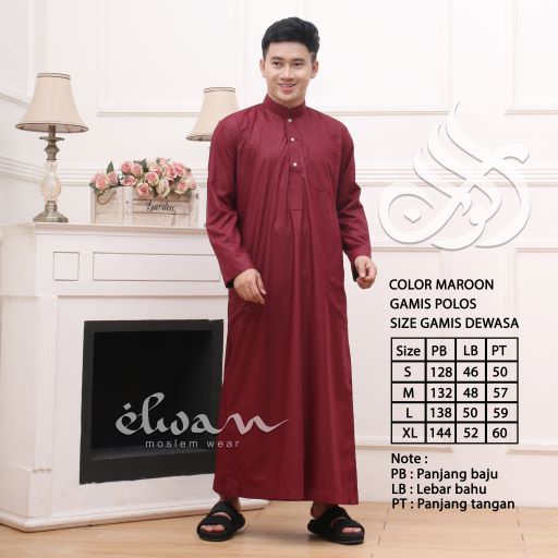 GAMIS POLOS BIASA