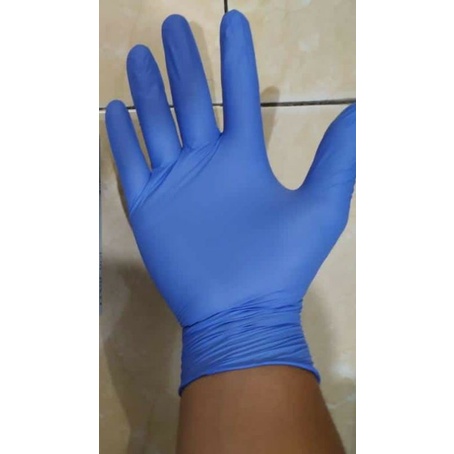 [100 pcs] NITRILE DISPOSABLE/ EXAMINATION/ SARUNG TANGAN MEDIS/ INDUSTRI/ DELTAMED GLOVE