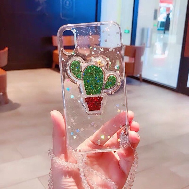 Cactus Glitter Case Realme GT Master Neo 2 Narzo 30A 20 XT X 8 pro 7 7i 6 5 5i 3 2 C25 C21 C20 C17 C15 C12 C11 C3 C2 C1