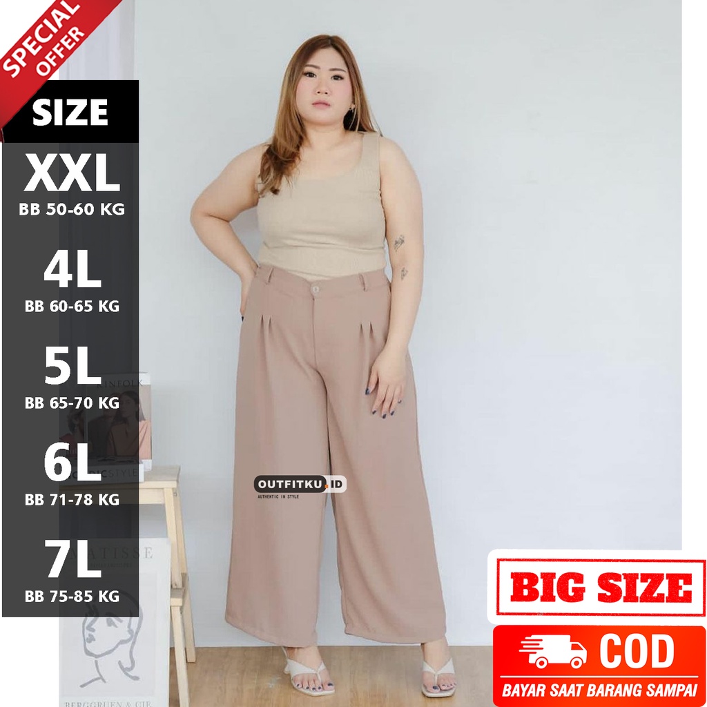 Celana Kulot Jumbo Highwaist BB 45-85 KG Highwaist Kulot Premium