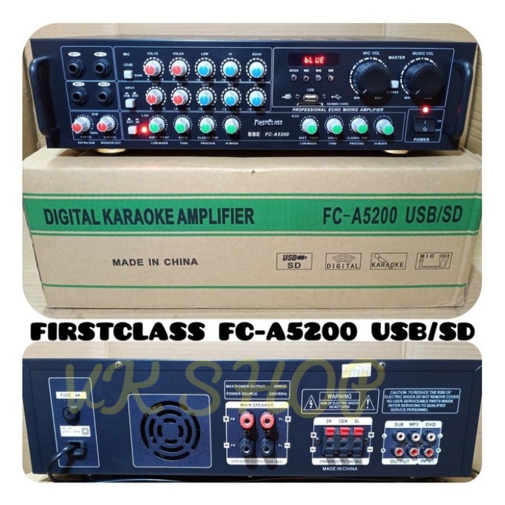 AMPLIFIER FIRSTCLASS FC A5200 AMPLIFIER FIRSTCLASS FC A5200 USB/ SD