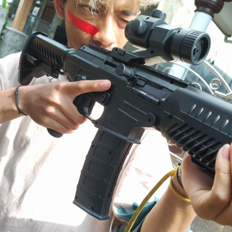 Mainan anak replika plastik d'COBRA SIG M790 warna black doff