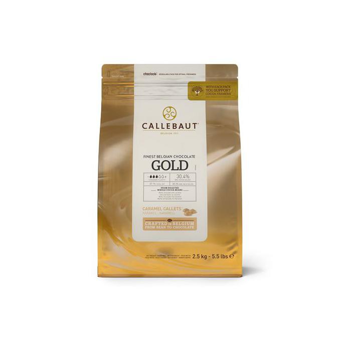 

CALLEBAUT GOLD Caramel Chocolate Couverture 30,4% 1kg / COKLAT TOPPING / COKELAT LELEH