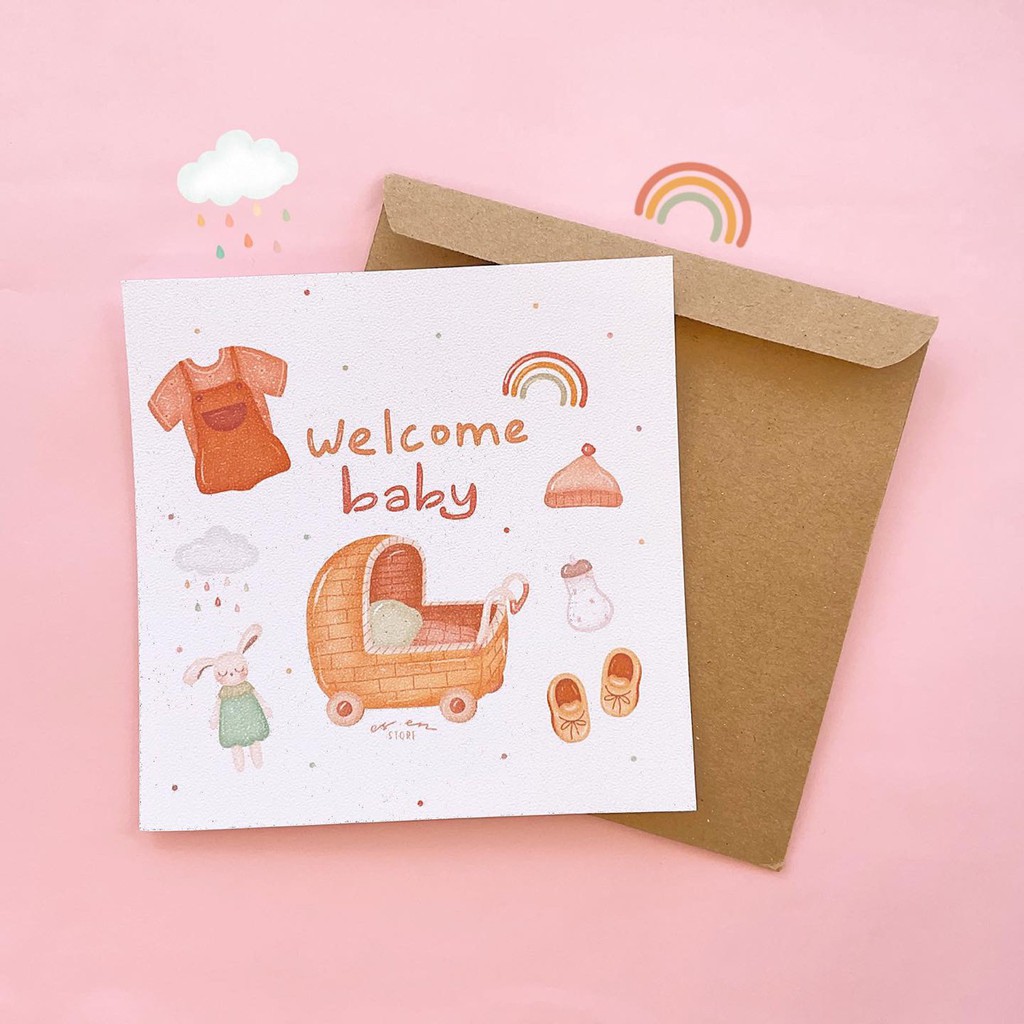 Greeting Card - Welcome Baby - Kartu Ucapan