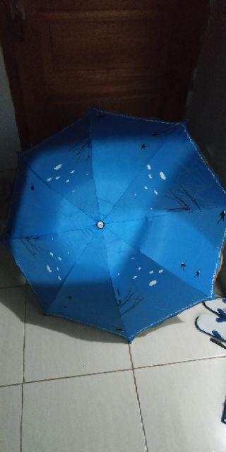 Ombotak Payung Lipat Rabenda Lapis Silver Jepang Korea Teduh Motif Lapis Anti Uv 3