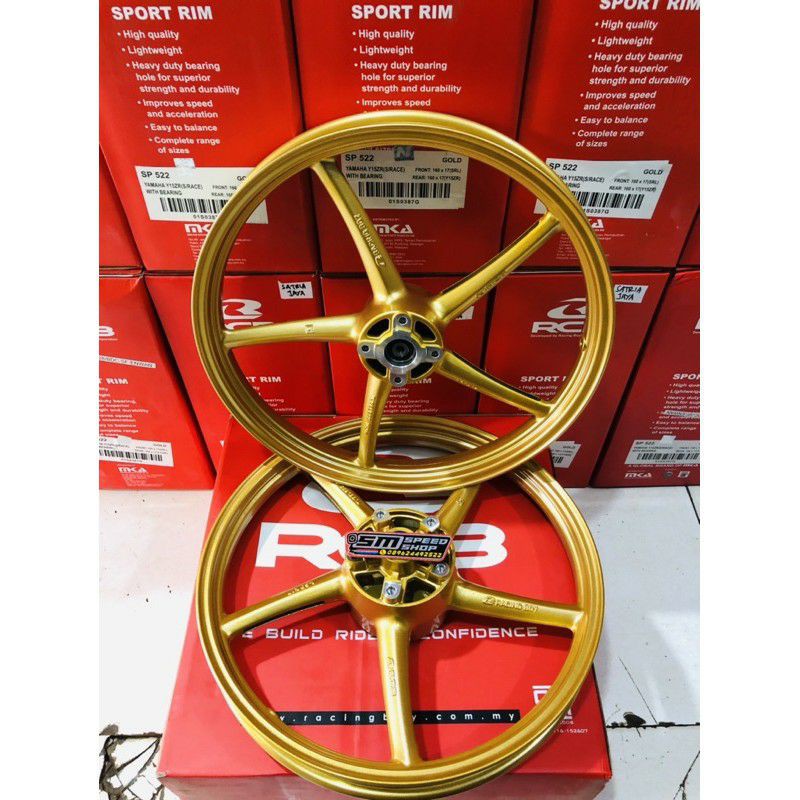 VELG RCB SP522 MX KING , VIXION , NINJA 150 R / RR , CB 150, R15 V1-V2-V3, ukuran 160/160-17