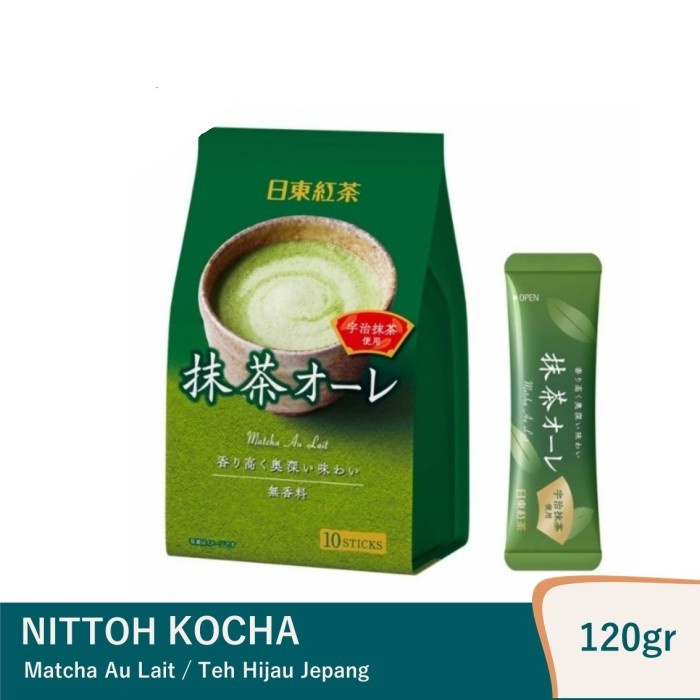 

NITTOH Matcha Au Lait Milk Tea Japan 120gr Teh Hijau Jepang - Teh Susu