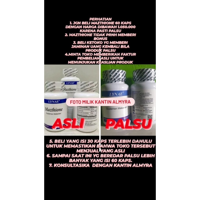 Mazthione 60 kaps Original Jaminan Uang Kembali ---Terbaru---
