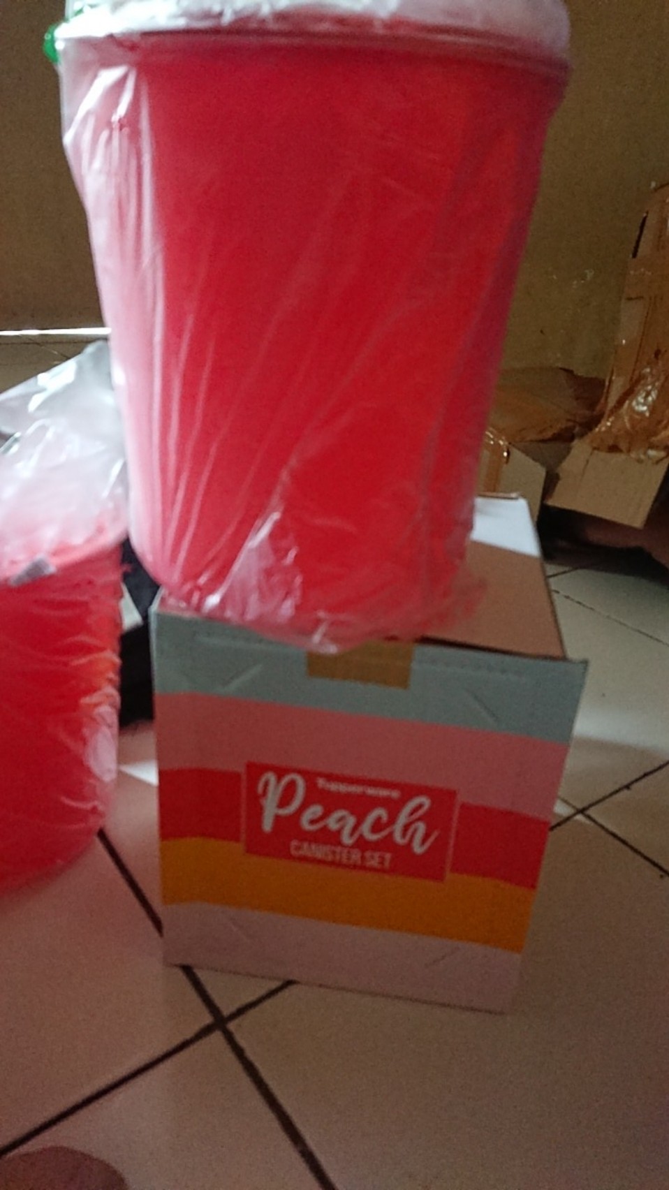 Hk350 Peach Canister Set