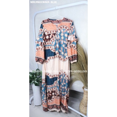 MDLV ~ BM 01206 MAXMARA MAXI // LONG DRESS  // GAMIS IMPORT // FASHION MUSLIM IMPORT